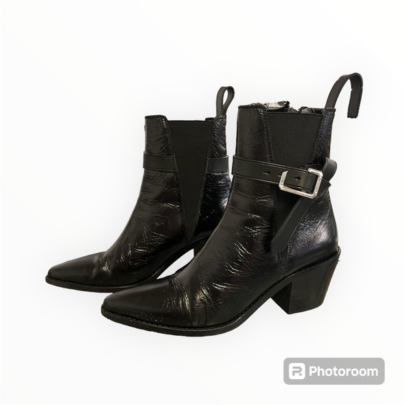 ZADIG & VOLTAIRE Tyler Ankle Boot Size 36 Noir W/ Box and Dust bag - Picture 3 of 16